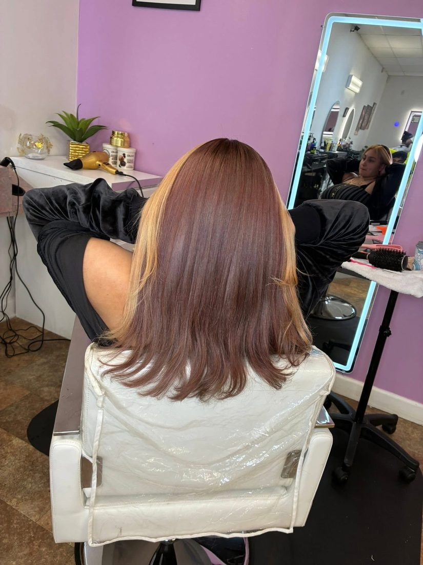After — Color correction & blowout — Rafielys Beauty Salon