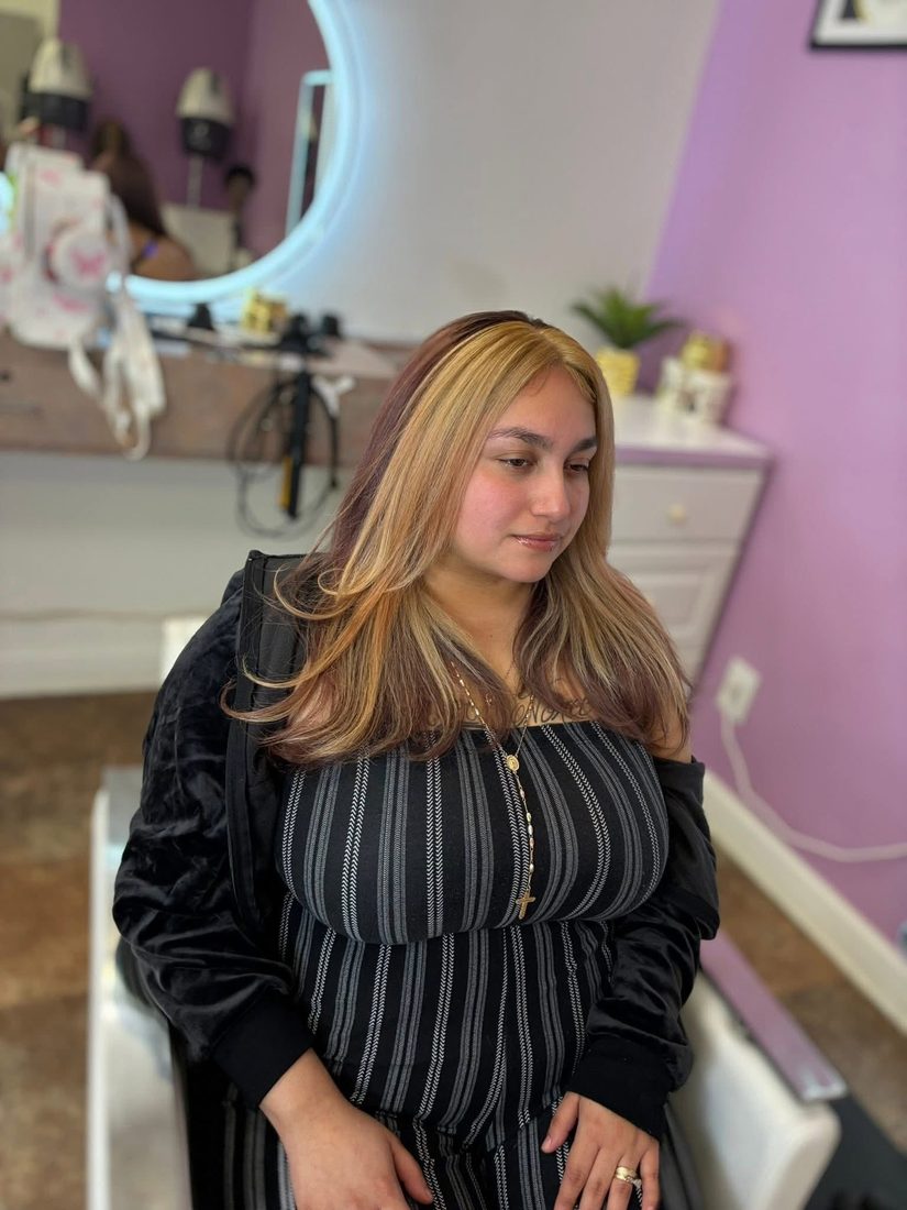 After — Color correction & blowout — Rafielys Beauty Salon