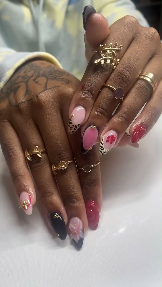 Nail, lash, and brow work by Yariely at Rafiely's Beauty Salon