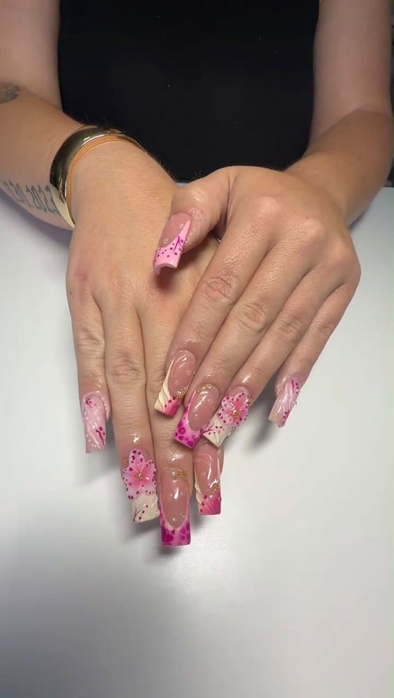 Nail, lash, and brow work by Yariely at Rafiely's Beauty Salon