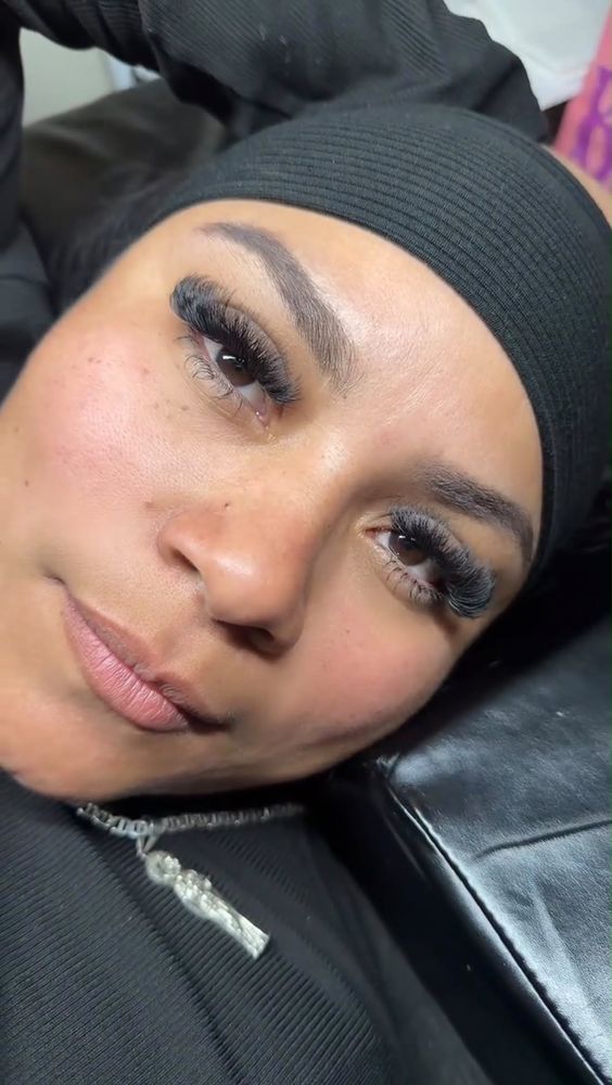 Nail, lash, and brow work by Yariely at Rafiely's Beauty Salon