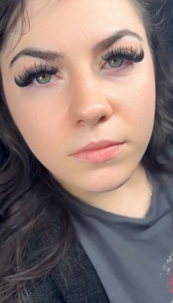 Nail, lash, and brow work by Yariely at Rafiely's Beauty Salon