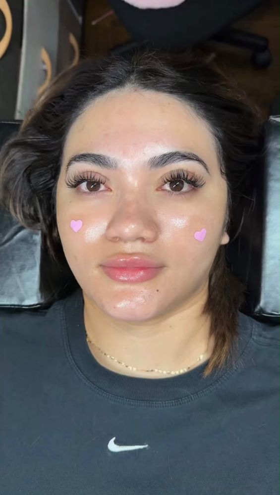 Nail, lash, and brow work by Yariely at Rafiely's Beauty Salon
