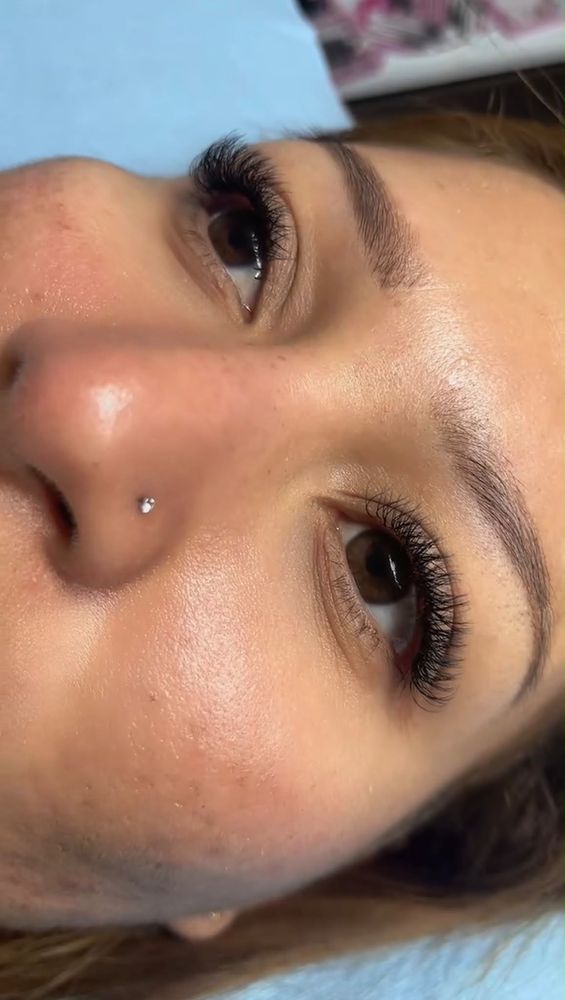 Nail, lash, and brow work by Yariely at Rafiely's Beauty Salon